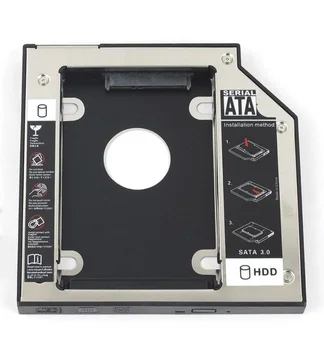 12.7 mm 2 SATA SSD Kietąjį Diską HDD Adapteris Caddy, skirtas Toshiba Satellite L630 L635 L650 L655 L670 L670D L675 L675D