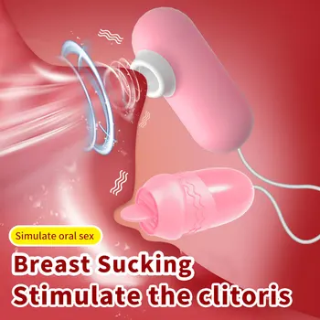 2 in1 Čiulpti Vibratoriai Moterų Masturbator klitorio stimuliatorius Clit sucker Vibratorius, skirtas Moterims, Sekso žaisliukai Suaugusiems 18 Produktus