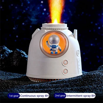260ML Kosmoso Kapsulė Oro Drėkintuvas Rūkas Aromaterapija Vandens Difuzorius Su LED Šviesos Astronautas Humidificador