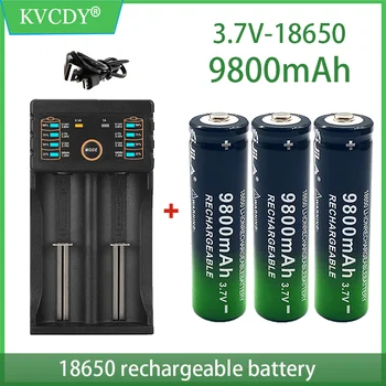 2~20PCS18650 Baterija Aukštos Kokybės 3.7 V 18650 Li-ion baterijos Įkrovimo +Įkroviklis (Nemokamas pristatymas)