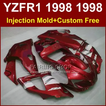 AG9V Įpurškimo raudona purvasargiai komplektas YAMAHA YZF R1 YZF1000 98 99 R1 motociklo EXUP purvasargiai 1998 1999 YZF R1 L0PD