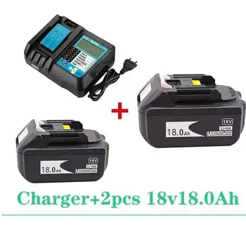 Batterie Ličio-jonų Makita 18V 18Ah Įkrovimo, pilti , avec chargeur 4A, BL1860, BL1840, BL1850, BL1830, BL1860B