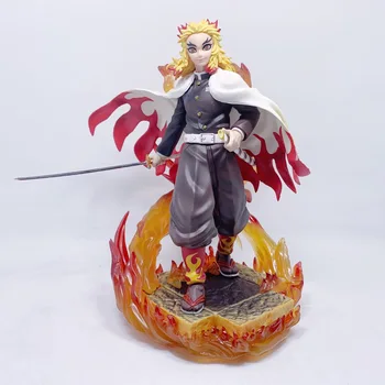 Demon Slayer Anime Pav Modeliai Rengoku Kyoujurou PVC Medžiagos Veiksmų Skaičiai Žaislų Kolekcija Dovana Vaikams Figurine1pc Maišelis/Dėžė