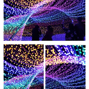 Fėja, Kalėdų Eglutės Girliandas LED String Žibintai, Vestuvių Dekoras Sodo Atostogų Apšvietimo Naujųjų Metų Dovanos, Apdailos, Lauko, Patalpų
