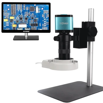 HDMI USB 4K Pramonės Lab Skaitmeninis Mikroskopas 48MP 60FPS Mikroskopo vaizdo Kamera 130X C Mount Objektyvas Led Šviesos Elektronikos Remontas