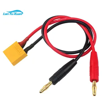 KAUPTI gamina XT90 plug-in, įkrovimo kabelis 30cm14AWG skirtą įkrovimo silikono kabelis 4mm įkrovimo banana plug