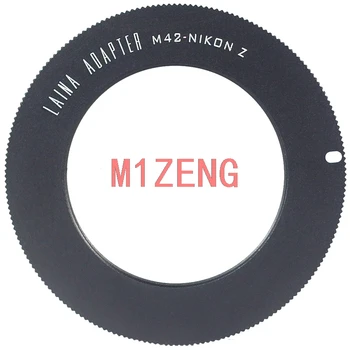 m42-NZ 1mm dvigubos paskirties Adapterio žiedas m42 42mm objektyvo su nikon Z mount Z z5 Z6 Z7 z6ii z7ii z50 Fotoaparato korpuso