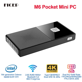 M6 Mini PC 11 Gen Intel N6000 2.9 GHz 
