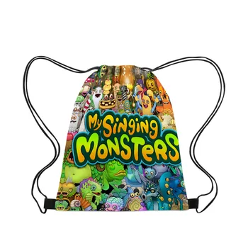 Mano Dainavimas Monstrai, Monstras Koncerto Mokyklos Maišą Raišteliu Kuprinė Raišteliu maišelį cosplay maišelį Mokyklų Studentams