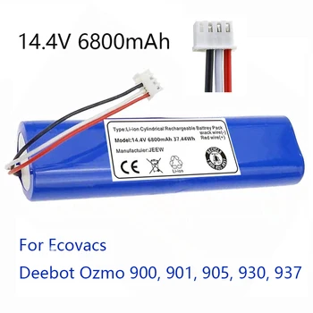 Naujos originalios 14,4 V 6800mAh Roboter-staubsauger Batterie Pack für Ecovacs Deebot Ozmo 900, 901, 905, 930, 937