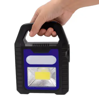Nešiojamas Saulės Žibintų COB LED Darbo Lempa Degiklio Galia Banko Vandeniui USB Įkrovimo Lauko Kempingas Pagalbos Akiratyje