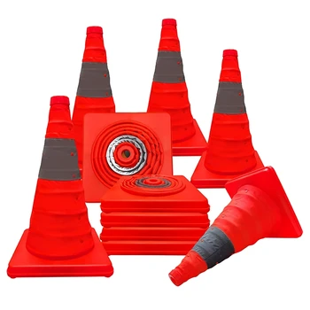 Oranžinė Saugos Kelių Atspindintis Stovėjimo Kūgio Įvairios Paskirties Statybos Spurgų Mokymo, Automobilių Stovėjimo Aikštelė Ir Vairavimo Patirtis