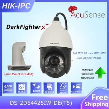 Originalus HIK PTZ 4MP 25X Zoom IP Camera DS-2DE4425IW-DE(T5) IR100M DarkFighter Veido Užfiksuoti VAIZDO Stebėjimo, IP Kameros App Peržiūrėti