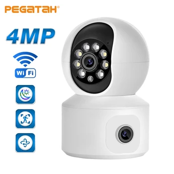 PEGATAH 2K 4MP PTZ IP Kamera, WIFI Bevielis Dviejų krypčių Garso Baby Pet Stebėti Vaizdo Įrašą, Protingo Namo Apsaugos Stebėjimo Kameros