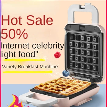 Pusryčių sumuštinis mašina, namų mažas daugiafunkcinis šviesos maistas duona skrudinta duona paspauskite krosnelė pliurpalas 