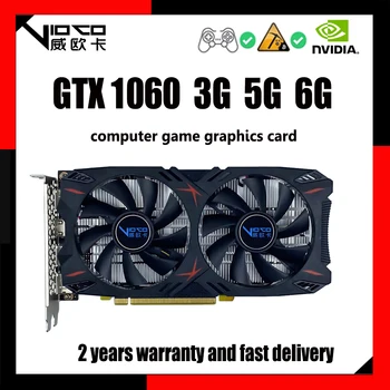 VIOCO Žaidimų Kasybos Grafikos Plokštę GeForce GTX1060 3G 5G 6G GDDR5 6pin GTX 1060 Vaizdo plokštės GPU GUDA1280 GP106 192bit